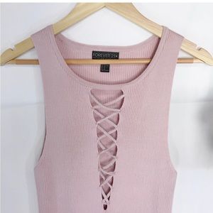 Forever 21 + Ribbed Knit Tank Top